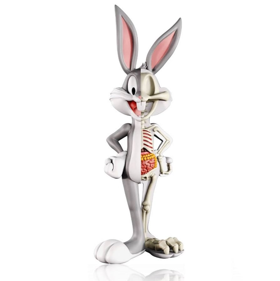 Mighty Jaxx XXRAY Looney Tunes Bugs Bunny 4 Inch Vinyl